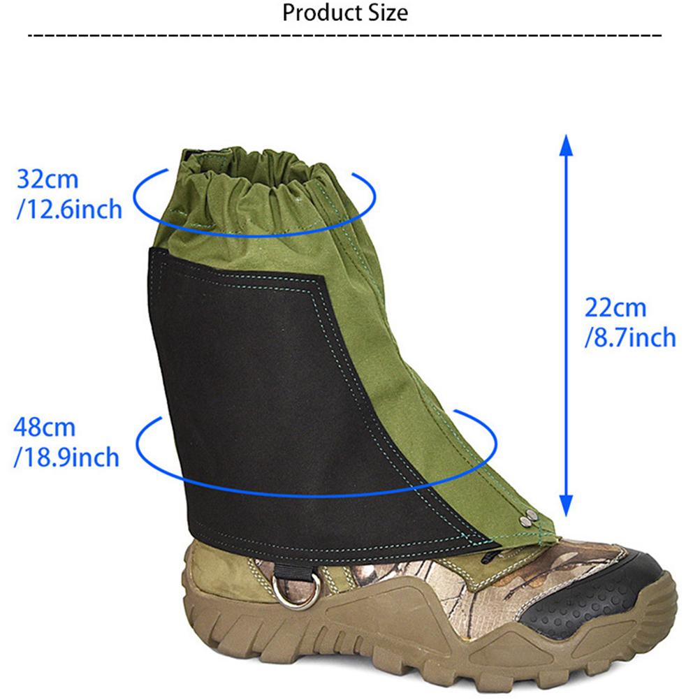 Gaiters Low Waterproof Ankle Gaiters Adjustable Protective Shoe Covers for Women Men Hiking