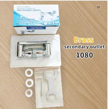 Universal 1080 Degree Swivel Robotic Arm Chrome Modern Bathroom Extension Faucet with Rotatable Spout Water Saving Shower Heads
