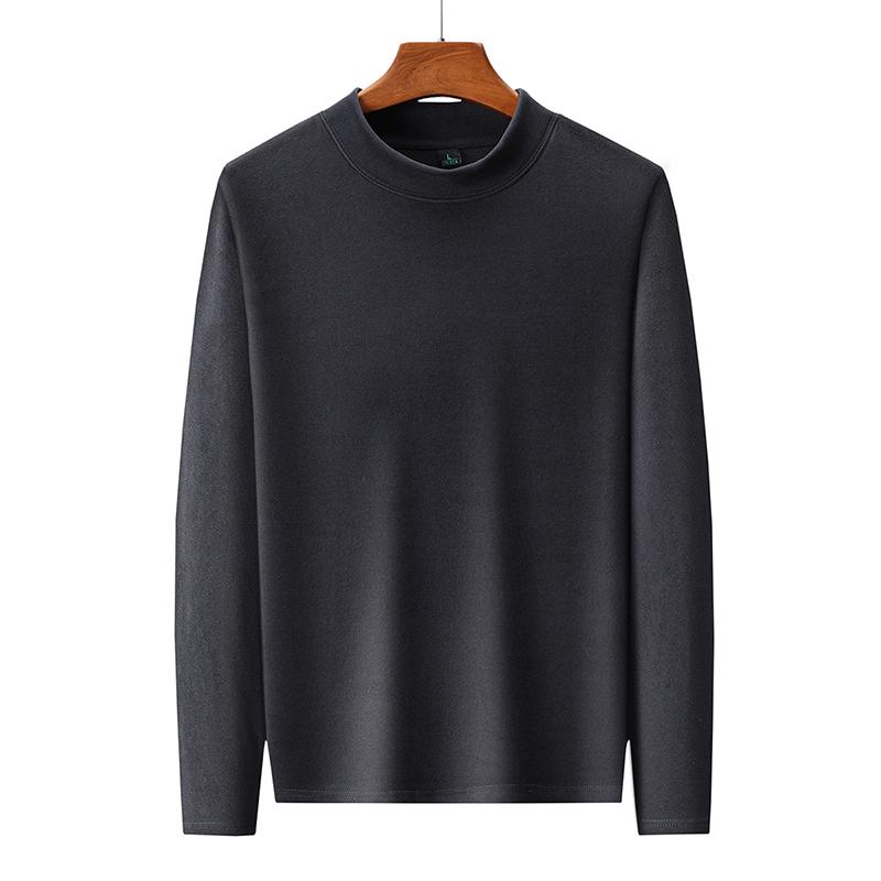 Мужская термофлисовая футболка с длинным рукавом, свободного кроя, базовый слой, 2025