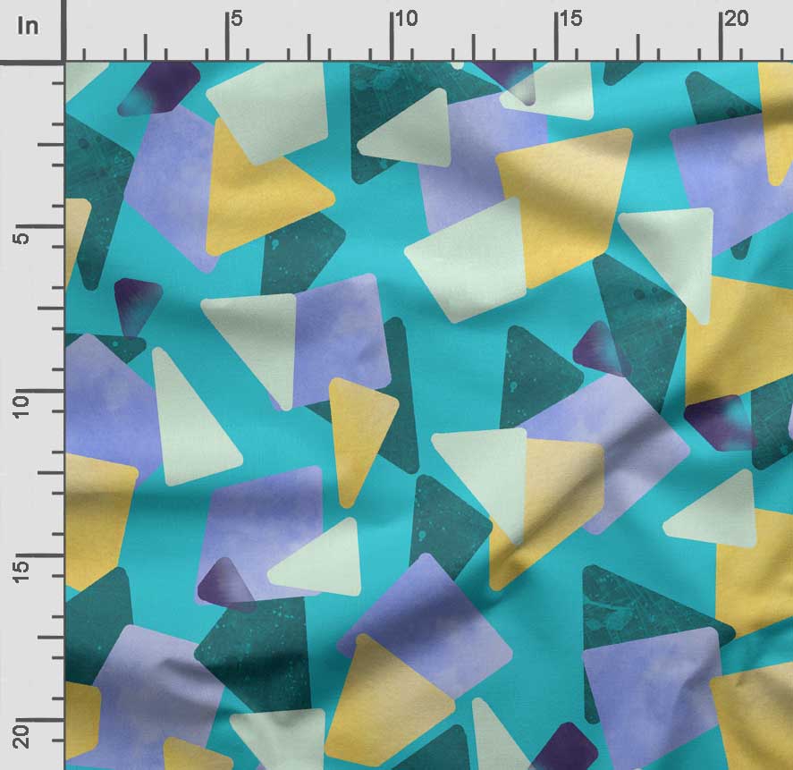 Soimoi Geometric Print,  Cotton Cambric, Quilting Fabric Sold by The Yard 42 Inch Wide, Medium Weight Cotton Fabric,