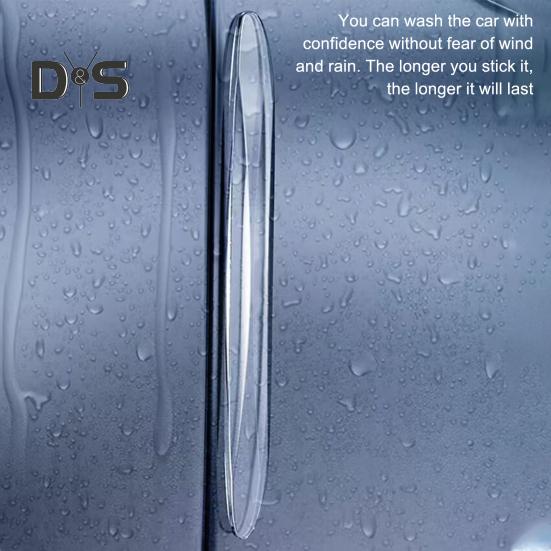 2/4 шт. Автомобильная полоса для предотвращения столкновений, прозрачная черная самоклеящаяся гибкая многоразовая универсальная внедорожник для грузовика, авто кузов, дверь, боковое зеркало заднего вида, защита для бампера