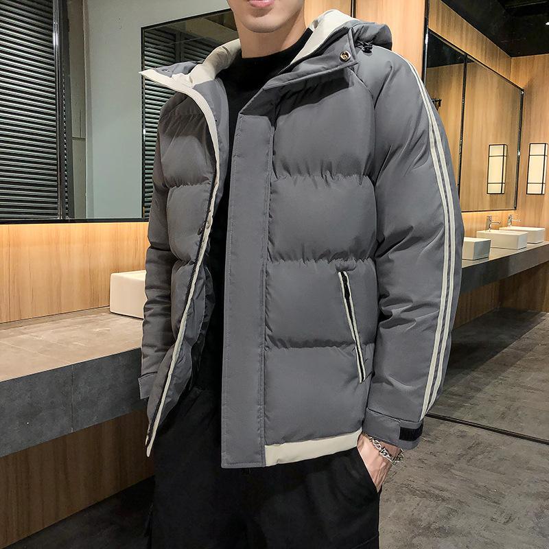 Мужское пальто на хлопковой подкладке осень и зима новое мужское пальто на хлопковой подкладке модная короткая куртка на хлопковой подкладке утолщенный пуховик мужское пальто на хлопковой подкладке