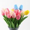 5PCS Tulip Flowers Artificial Flowers Bouquet for Wedding Ceremony Decor Real Touch PU Fake Flower Tulip Vase Decor
