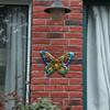 Beautiful Fence Ornament 3D Hanging Sculpture Metal Butterfly Wall Art Garden Decorative