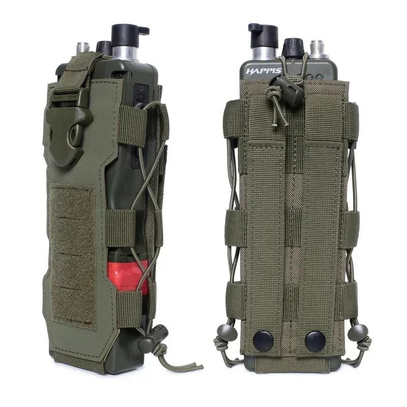 Molle Подсумок для бутылки с водой Радиокобура Набедренная сумка Спорт на открытом воздухе Рыбалка Кемпинг Охота Туризм Путешествия Подсумок Держатель для фляги