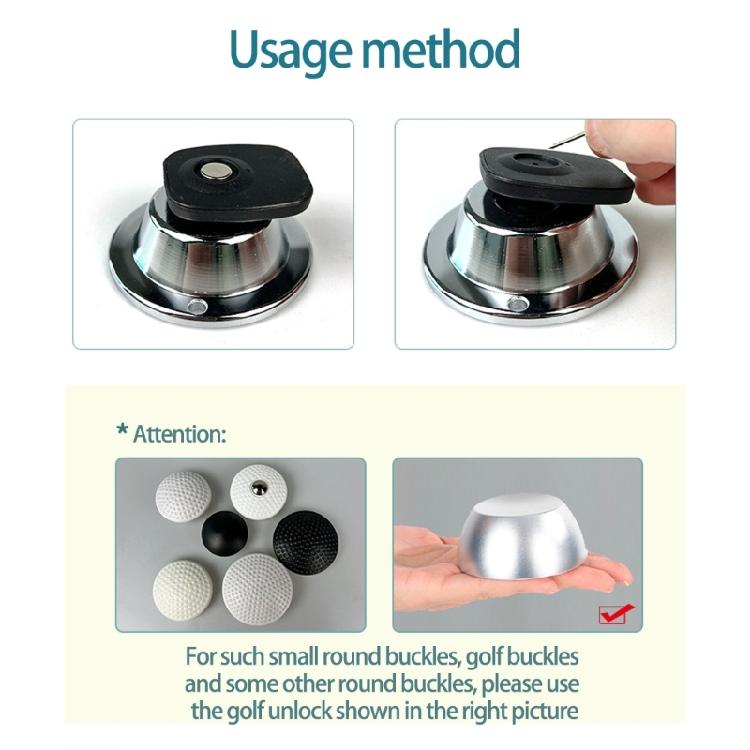 Магнитный антикражный съемник для этикеток Безопасности Инструмент для снятия различных защитных этикеток Компактный дизайн Легкое снятие скольжением