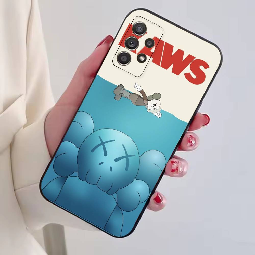 P-Pop Art Mixk K-KAWS Phone Case Black Silicone Soft For Samsung S25,S24,S21,S22,S23,S30,Ultra,S20,Plus,Fe,Lite