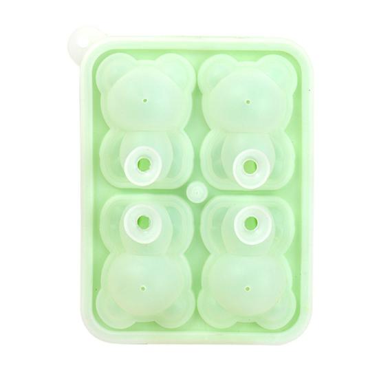Ice Cube Tray Bear Shape Silicone Ice Cube Maker Cute DIY Candy Chocolate Mold for Whiskey Bourbon Funny Bear Gifts for Men Women