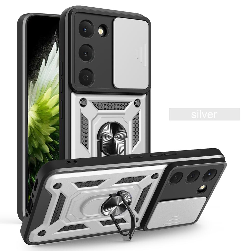 Funda for Tecno Spark 40 Pro 4G Case Slide Camera Protection Ring Stand Shockproof Cover for Tecno Spark 40 Pro 4G Capa Funda