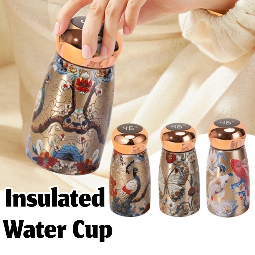 Stainless Steel Insulated Water Cup Mushroom Shaped Mini Thermos Cup Outdoor Hiking