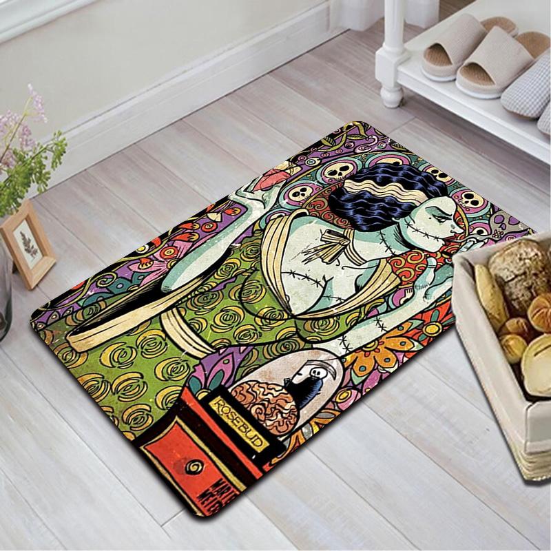 Charming Frankenstein Rug Floor Mat for Living Room or Bedroom Soft and Comfortable Carpet a Gift for Birthday and Holiday.SFF0917426