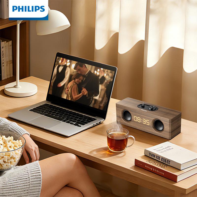 Philips Bluetooth-динамик SPA3909 Bluetooth-динамик Деревянный корпус толщиной 9 мм