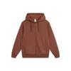 Li-Ning China Color Series Solid Casual Hoodie Long Sleeve Zippered Sweatshirt Unisex Tops Milk-Coffee-Brown AWDT967-5
