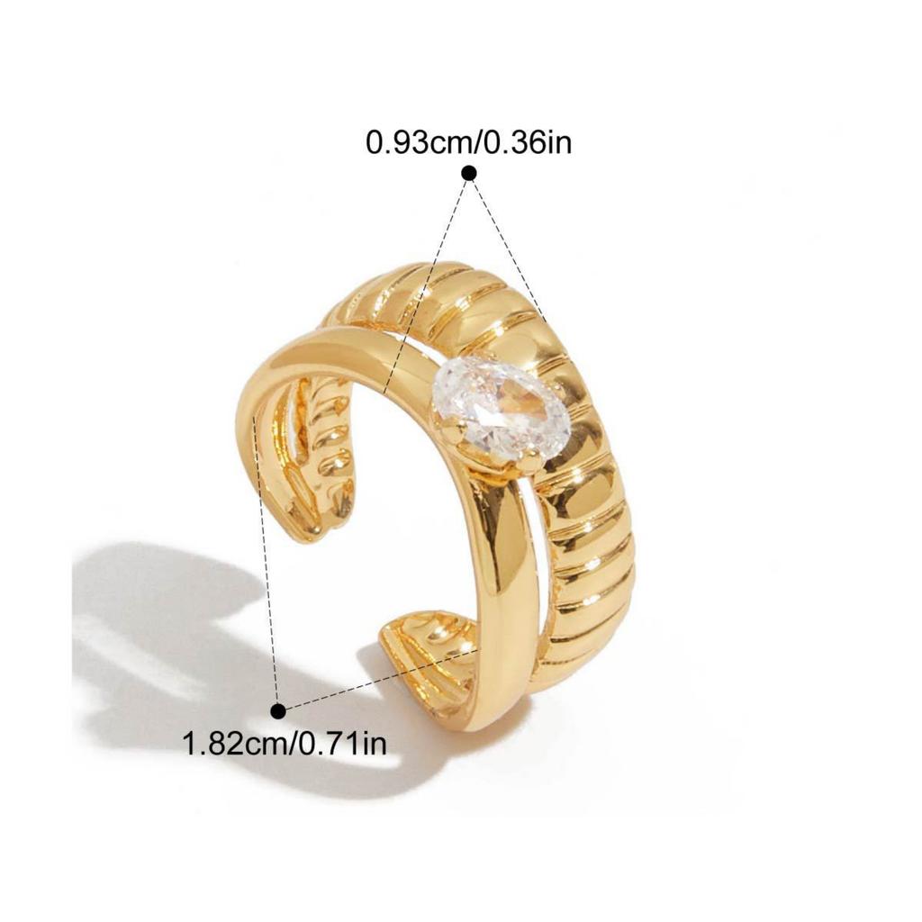 Минималистичное геометрическое кольцо с цирконом, полое, круглое, для женщин, из нержавеющей стали, с чеканным узором, ювелирное изделие в виде цветка