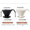 Reusable Ceramic Coffee Filter Cup V Shape Design Espresso Coffee Dripper  Coffee Making