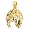 [L4390] - Gold Plated 'Horseshoe' Pendant - 20x15 Mm