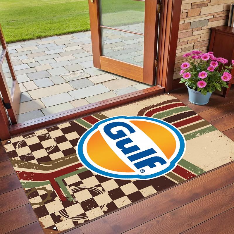 Gulf Print Crystal Velvet Plush Rug Wear?Resistant Anti?Slip Floor Mat For Indoor Household Decoration