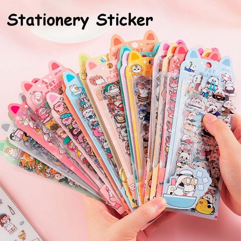 20pcs DIY PVC Sticker Cartoon Patterns Water Bottle Decor Cute Notebook Decoration  Children