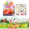 DIY Cheerful Amusement Park Children's Jelly Quiet Book Teaching Play Puzzle Parent-child Interactive Playground Jelly Sticker Book