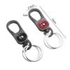 Business Style Titanium Car Keychain Polishing Titanium Keyring  Birthday Gift