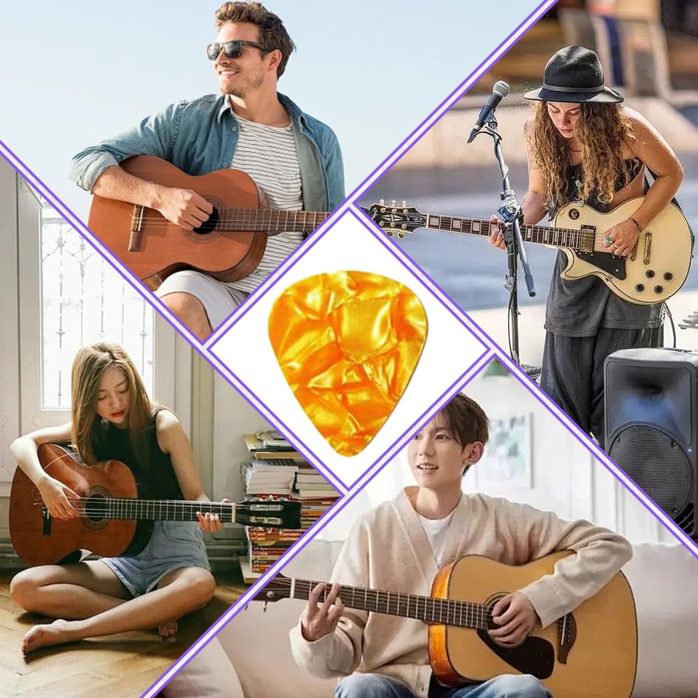 Медиаторы для гитары Толщина Случайный цвет Капля Целлулоидный материал 15 шт 0,5 мм 0,75 мм 1,0 мм