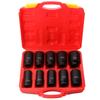 Impact Socket Hublock Nut Deep Socket with Storage Case Drive Inch 19mm Hexagon 10pcs Automotive Maintenance Truck Bus 22/24/27/30/32/33/34/36/38/41mm