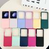 Ultra Slim Phone Case For Samsung Galaxy Z Flip 7 6 5 5G Soild Color Shockproof Protection Cover For Z Flip6 Flip5 Flip7 Cases