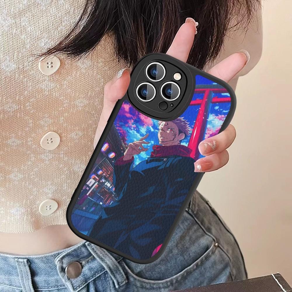 Чехол для телефона Jujutsu Kaisen Рёмен Сукуна Жесткая Кожа Для IPhone 16 15 14 13 12 Mini 11 14 Pro Max Xs X Xr 7 8 Plus Fundas