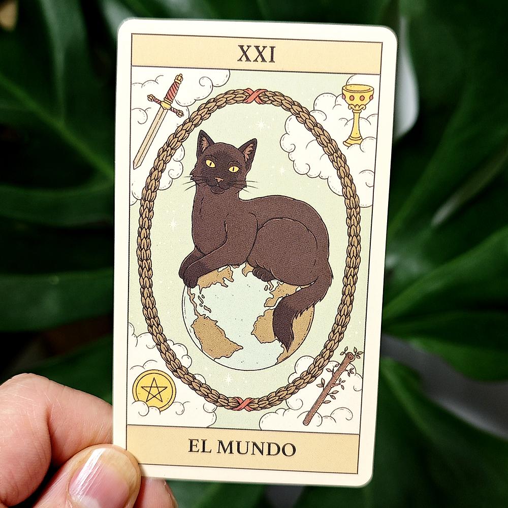 10,3*6 см колода Таро «Кошки правят Землей» из 78 карт для испанского издания «Одержимые кошками»