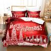 3D Christmas Quilt Cover Bedding Set Duvet Comforter Pillow Case Bed Linens Twin Queen King Double Full Single 3PCS 2PCS Bedroom