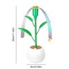 Easy-carry Portable Desktop Fly Fan Foldable Flower Pot Fly Repellent Fan Soundless Safe Food Fan Cooking