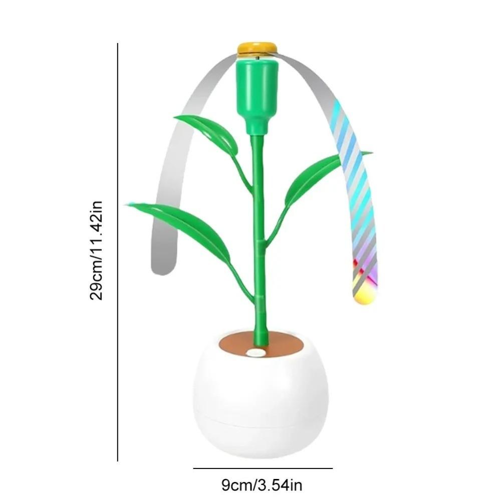 Easy-carry Portable Desktop Fly Fan Foldable Flower Pot Fly Repellent Fan Soundless Safe Food Fan Cooking