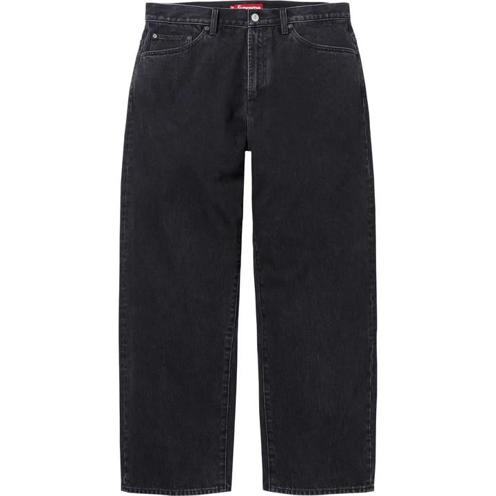 Supreme Широкие джинсы (25FW) черный