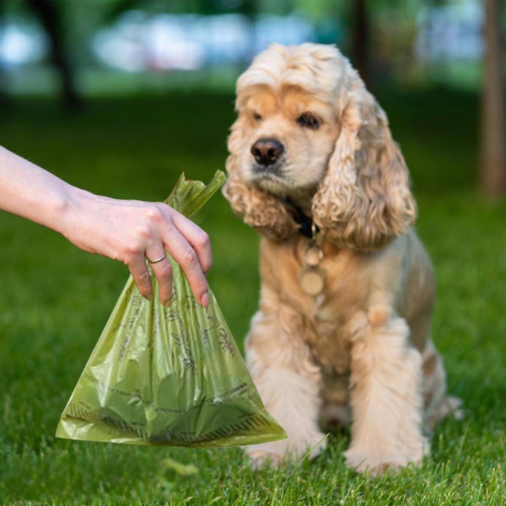 1.5 Silk 1 Volumes FootprintsPet Waste Bags Pick Up Bags Dog Poop Bag Dispensers Pet Supplies