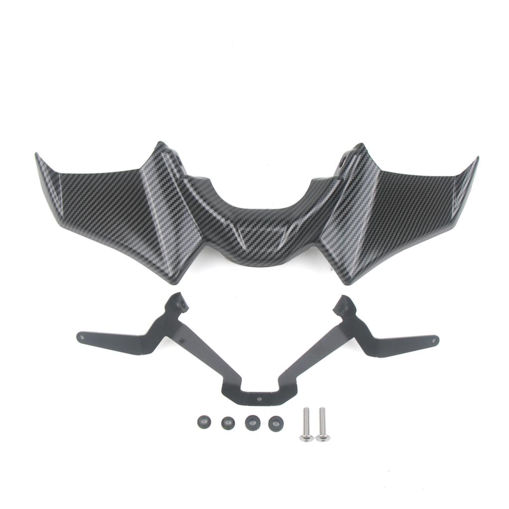 Motorcycle Accessories Black Naked Front Downforce Spoiler Winglet Aerodynamic Wing Kit Spoiler For YAMAHA MT 07 2021 2022 2023