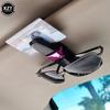 Car Sunglasses Frame Carbon Fiber Bills Glasses Clip Multi Function In Car Creative Eye Box Card Double Headed Clip On Board