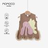 Летнее сетчатое платье-жилет с аппликацией для девочки MOMOCO