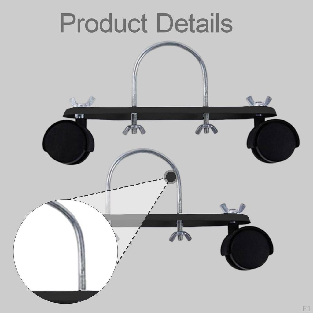 2x Кронштейн с колесиками для масляного радиатора, поворот на градус, углеродистая сталь, прочность, надежность