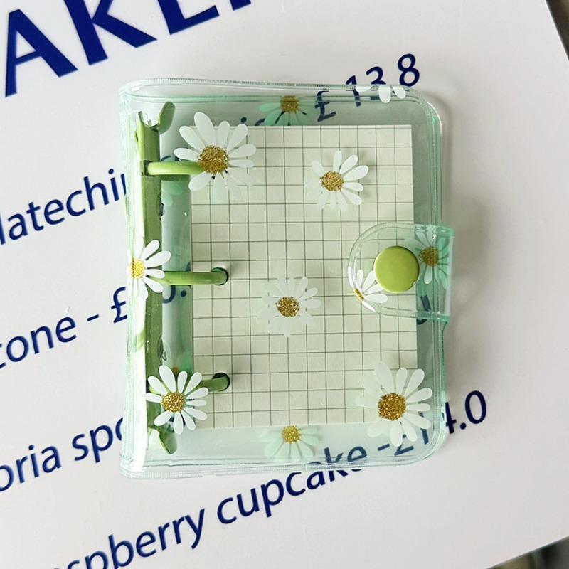 Мини-органайзер с 3 отверстиями в виде ромашки, органайзер для заметок, тетрадь, журнал, дневник, папка-переплет Kawaii, школьные принадлежности