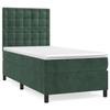 3143232 vidaXL Divan Bed and Mattress Dark Green 80x200 Cm Velvet
