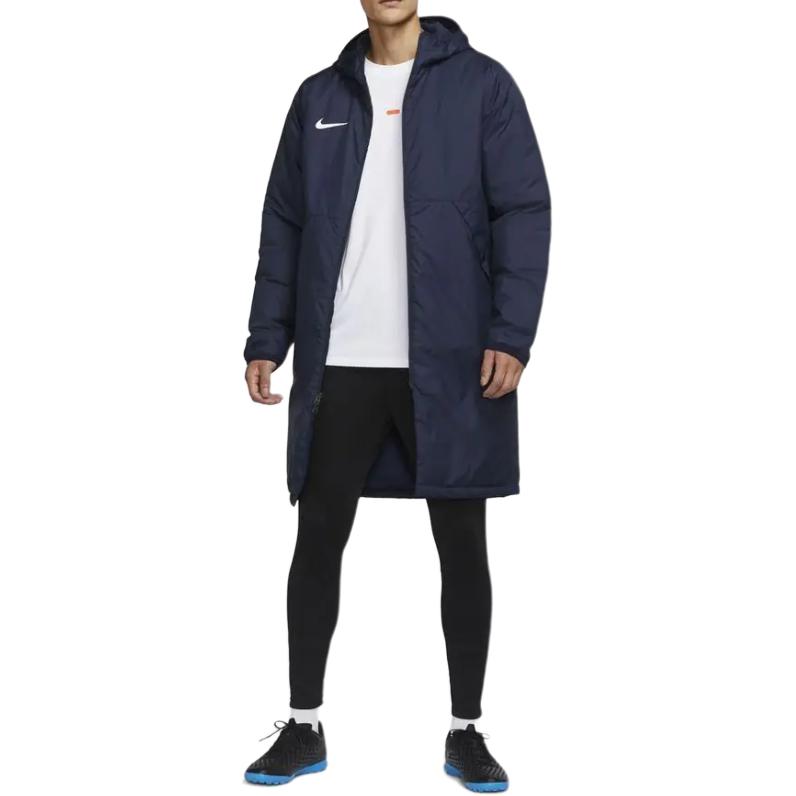 Nike Однотонная куртка с капюшоном на молнии с длинным рукавом Мужские куртки CW6156-451