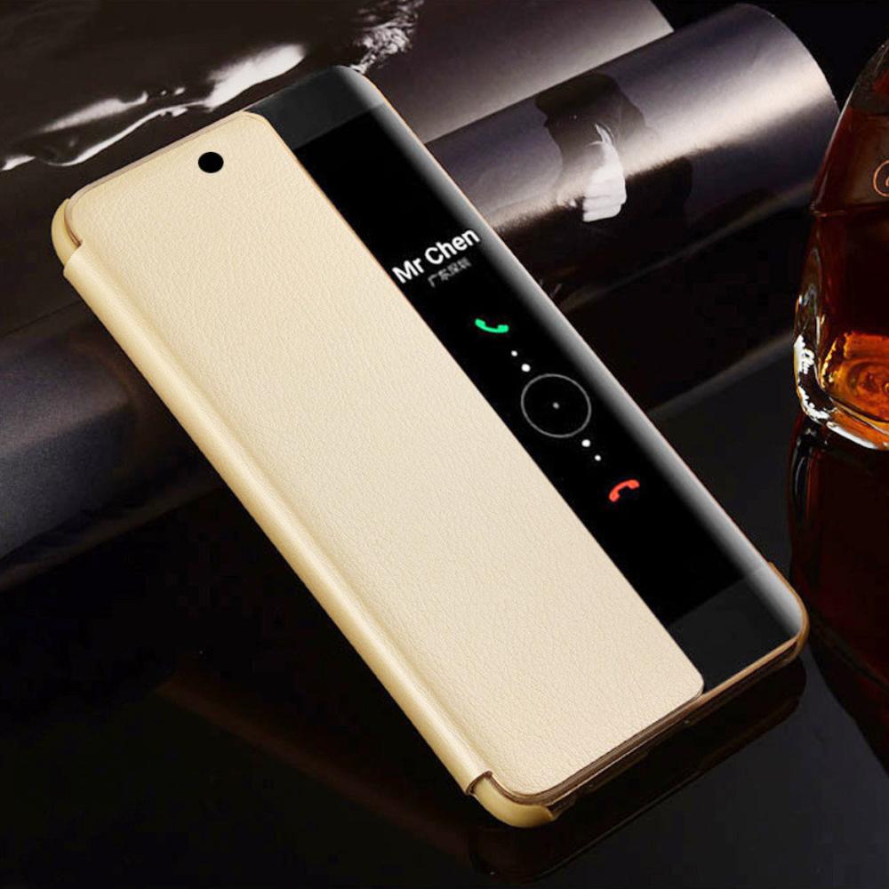 Умный чехол-книжка Smart View для Huawei P50 Pro, P40, P30 Lite, P20, P10 Plus, Mate 20 Lite, Mate 20, Mate 10 Pro с функцией Авто Сон/Пробуждение и Защитой Всего Корпуса