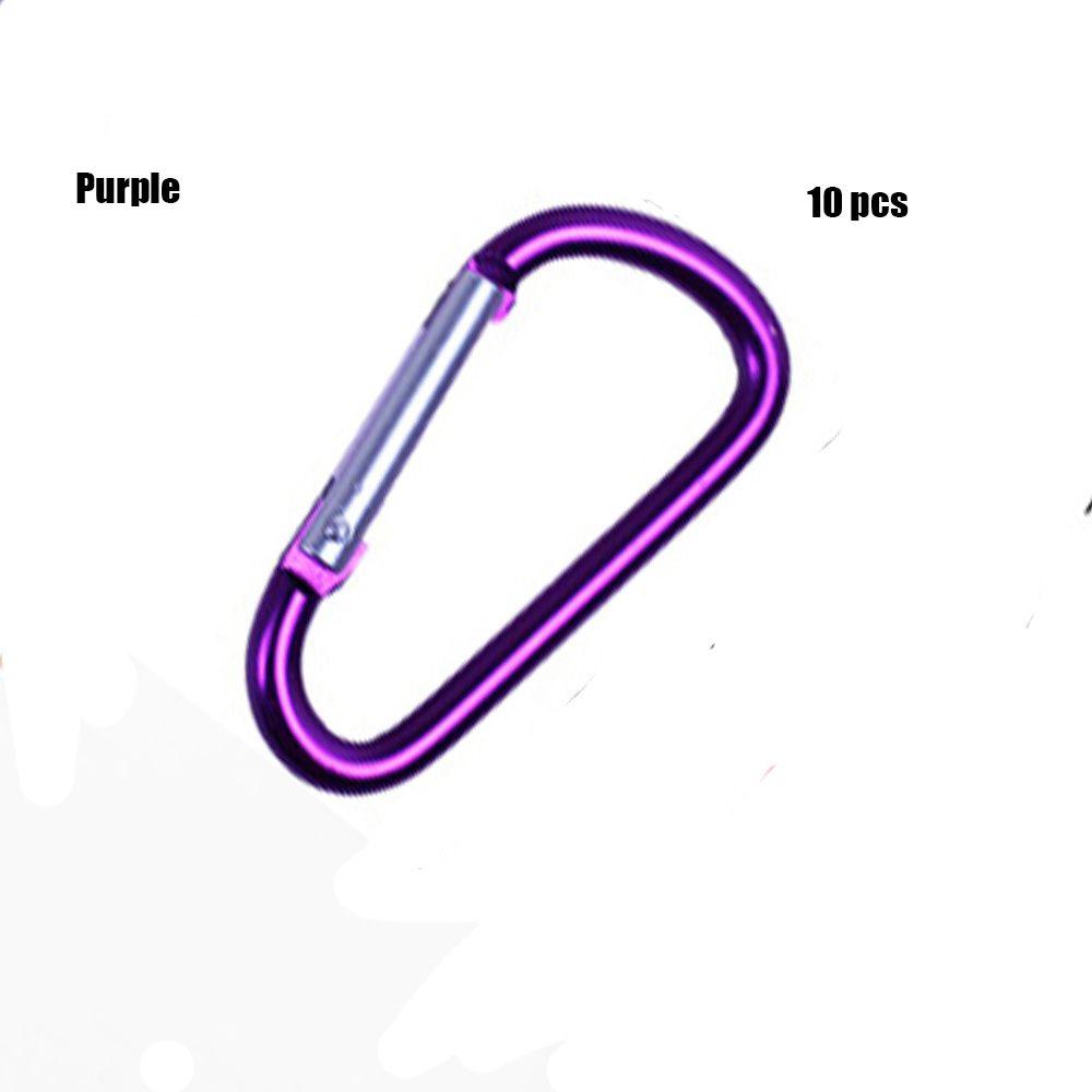 7-colors Aluminium Safety Camping Hiking Hook Buckle Keychain Climbing Buckles Alloy Carabiner