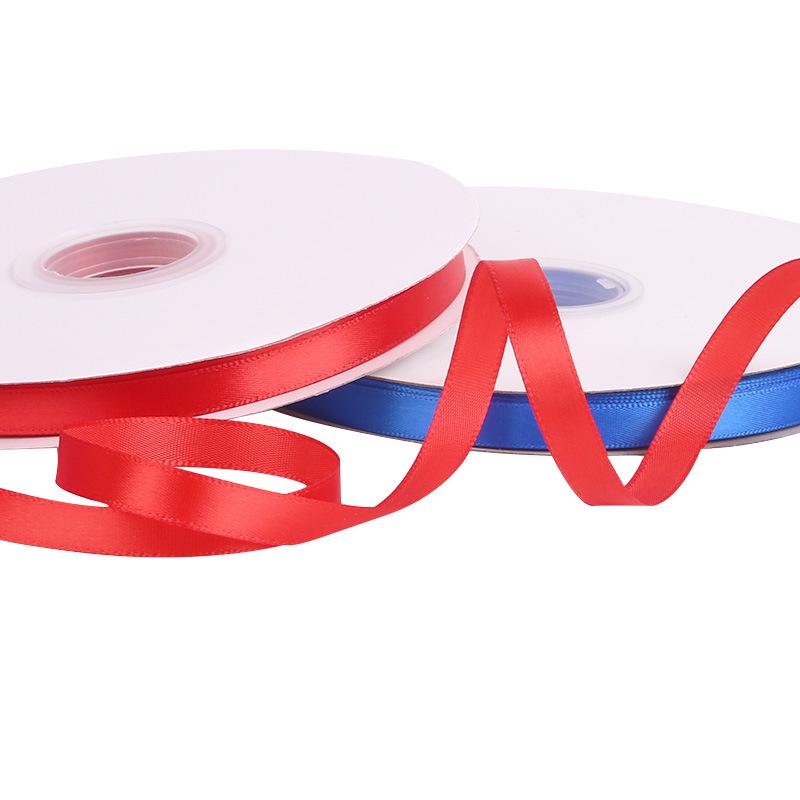 1 см шелковая лента высокой плотности для изготовления бантов своими руками, упаковки подарков, украшения тортов и цветочных букетов