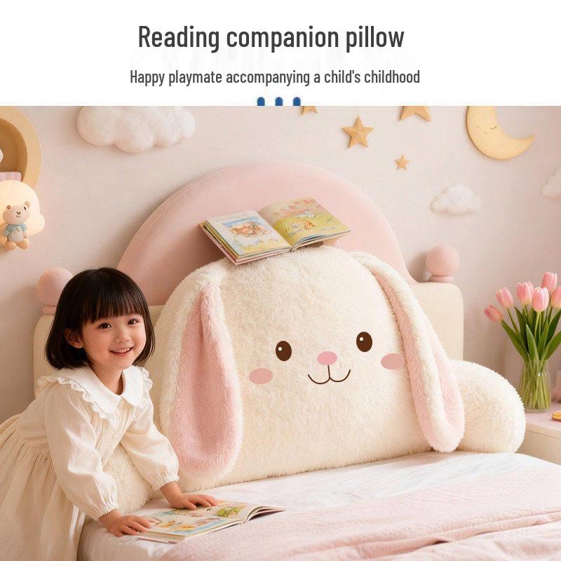 Мультяшная мягкая upholstered подушка-подголовник для детского татами или спальни девочки, противоударная подушка 2026.