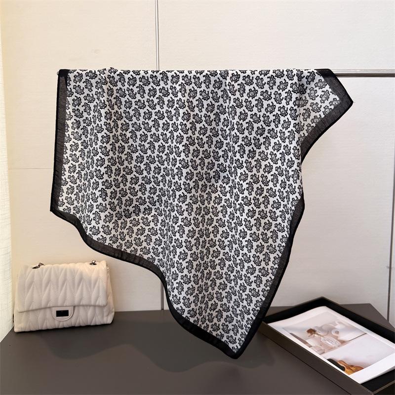 Cashew Print Hairbands Scarf Women Elagant Cotton Linen Feeling Bandana Neck Kerchief Head Bands Foulard Female Scarfs