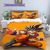Son Goku Pattern Bedding Home Decoration Birthday Gift (1 * duvet cover + 2 * pillowcase, without core)