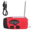 QQT088 ABS Solar Energy Emergency Multifunction Hand Crank Radio Support FM/AM Flashlight