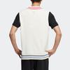 adidas Жилет унисекс с V-образным вырезом и полосатым принтом Color-Block бежевый IJ6610