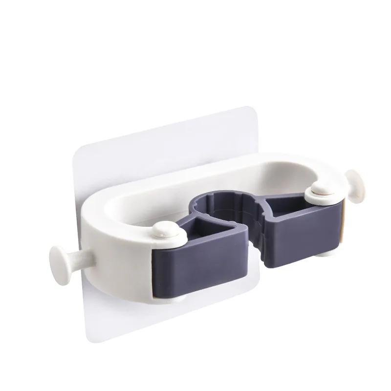 Держатель для швабры и веника, стойка, зажимы, настенное крепление, бытовая техника, многоцелевые крючки, органайзер для кухни и ванной комнаты